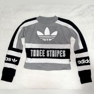 Adidas Originals 80s Moto Cropped Pullover Crewneck